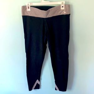 Black and Grey leggings. PINK. Size L.